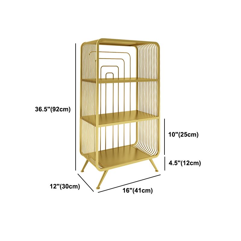 Modern Standard Bookcase Home Office Bookshelf with Rectangle Shelves