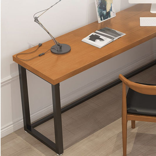 Contemporary Style Iron Office Desk L-Shape Writing Desk for Office Clearhalo 'furn' 'furn_office_desk' 'Furniture' 'Office Desks' 'Office Furniture' 'office_desk' 1200x1200_dc67cb5f-a035-4f47-b7c8-254b9fbc2629