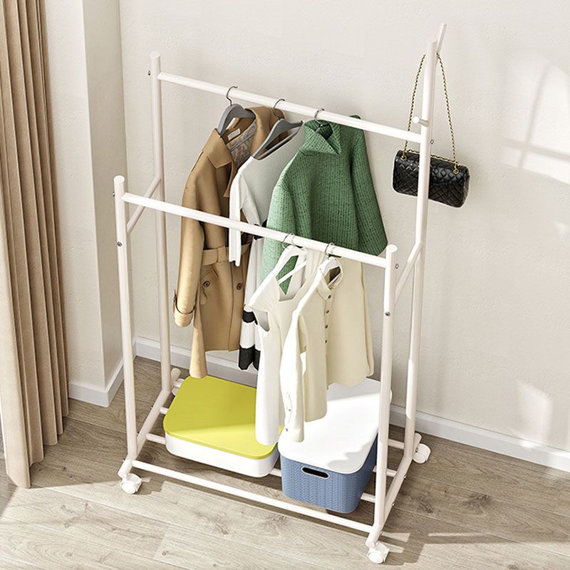 Nordic Hall Stand Stand Hooks and Castors Hall Tree Hanger Sala de dibujo