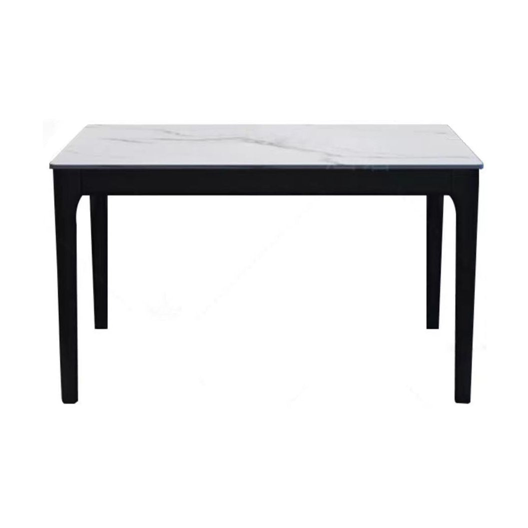 Midcentury Style Dining Room Collection Stone 4 Legs Dinette Table for Indoor Clearhalo ' dining_table' 'Dining Tables & Seating' 'Dining Tables' 'furn' 'furn_dining_table' 'Furniture' 'furniture_dining_table' 'Kitchen & Dining Furniture' 'kitchen&dining_furn' 'kitchen' 'kitchen_dining_table' 1200x1200_dc6ba31f-557b-4aca-b8df-85ef5254de2f