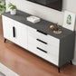 Console TV in legno contemporanea da 16 "D Wooden Console chiusa TV stand con 3-cassetto