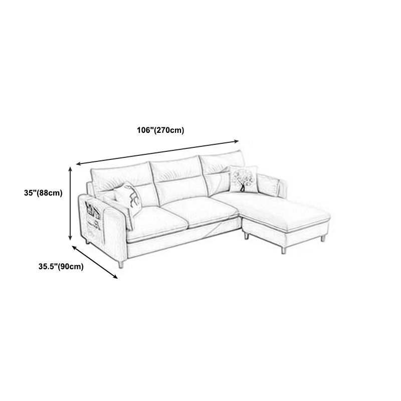 Fabric and Faux Leather Square Arm Settee Furniture with 2 Pillows Clearhalo 'furn' 'furn_sofas' 'Furniture' 'furniture_sofas' 'kitchen' 'kitchen_sofas' 'Living Room Furniture' 'Sofa' 'sofas' 1200x1200_dc6c6f3d-54b4-4f41-bf94-c1672ff5ed78