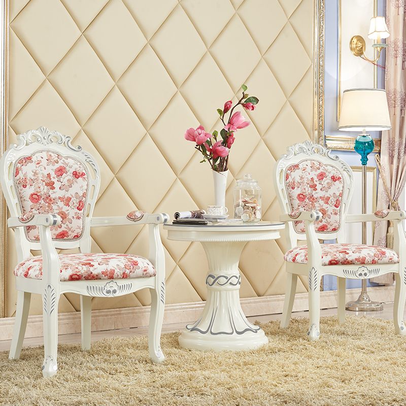 Victorian Dining Armchair Upholstered Arm Chairs with Wood Legs (Set of 2) Clearhalo ' kitchen&dining_furn' 'Dining Chairs' 'Dining Tables & Seating' 'dining_chair' 'furn' 'furn_dining_chair' 'Furniture' 'furniture_dining_chair' 'Kitchen & Dining Furniture' 'kitchen' 1200x1200_dc6ce28f-65ef-4374-8980-6d3151b7e35b