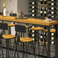 Industrial Style 1/6/11 Pieces Bar Table Set Rectangle Pine Wood Counter Table for Cafe Clearhalo 'Bar Furniture' 'furn' 'furn_home_bar_bar_sets' 'Furniture' 'Home Bars & Bar Sets' 'home_bar_bar_sets' 'Kitchen & Dining Furniture' 1200x1200_dc6d71ca-3b3e-4d40-b199-6a4be31b63ee