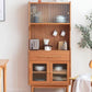 4 Doors 1 Drawer Sideboard Pine Wood Glam Style Cupboard for Dining Room