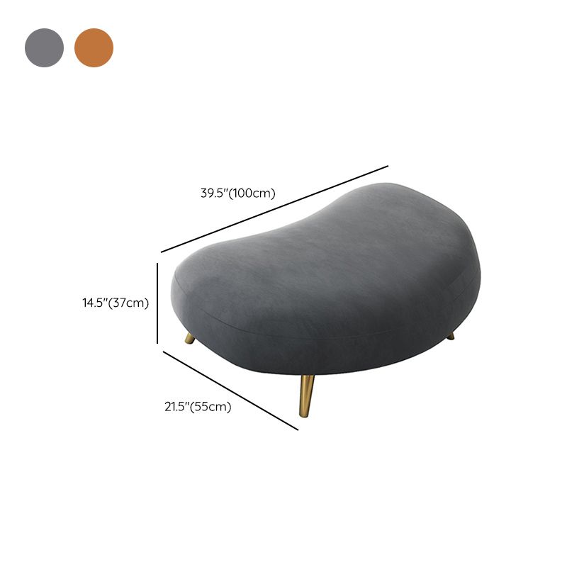 Hedendaagse vaste kleur hellende arm gebogen bank voor woonkamer