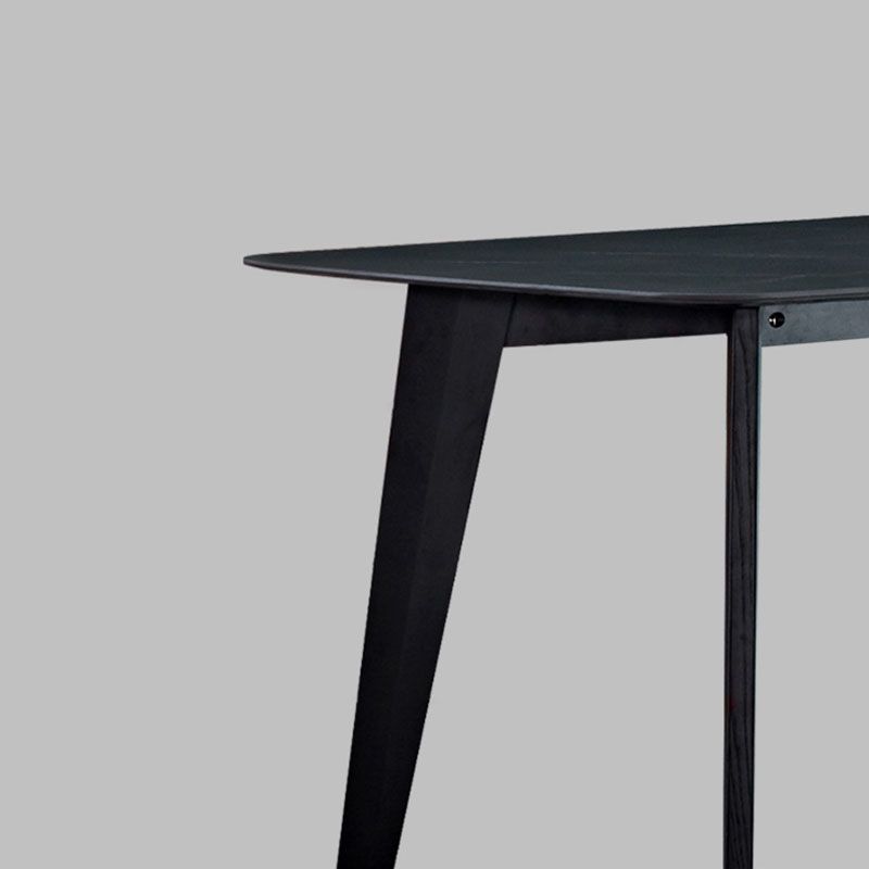 Stone Top Dining Table Contemporary Rectangle Table with 4 Legs in Black Clearhalo 'Dining Tables & Seating' 'Dining Tables' 'dining_table' 'furn' 'furn_dining_table' 'Furniture' 'furniture_dining_table' 'Kitchen & Dining Furniture' 'kitchen' 'kitchen_dining_table' 1200x1200_dc726576-b05b-4ffb-8ea6-4d7305871c4e