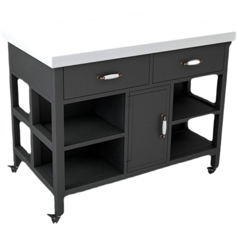 Carte de cuisine roulante de style moderne Chariot d'îlot de cuisine avec tiroir