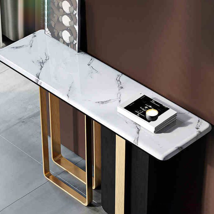 Tabella di accento glam da 31 "H TABELLO DI ACCENTO DEL RECTALLO BIANCO