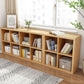 11.81"W Bookshelf Scandinavian Style Closed Back Bookcase for Home and Office