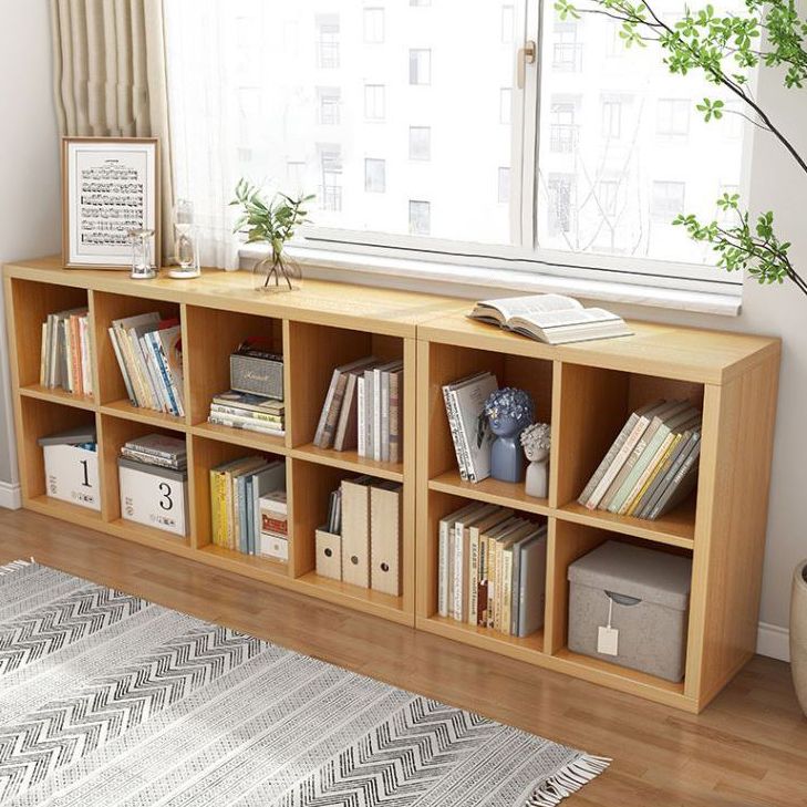 11.81"W Bookshelf Scandinavian Style Closed Back Bookcase for Home and Office