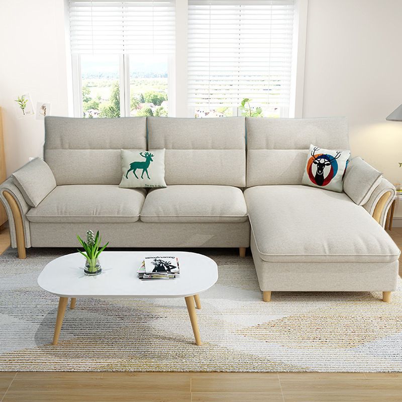 3-Sitzer-Sofasofa aus Stoff mit Überzug und Stauraum