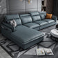 Contemporary Pillow Top Arm Sofa & Chaise Sewn Pillow Back Sofa