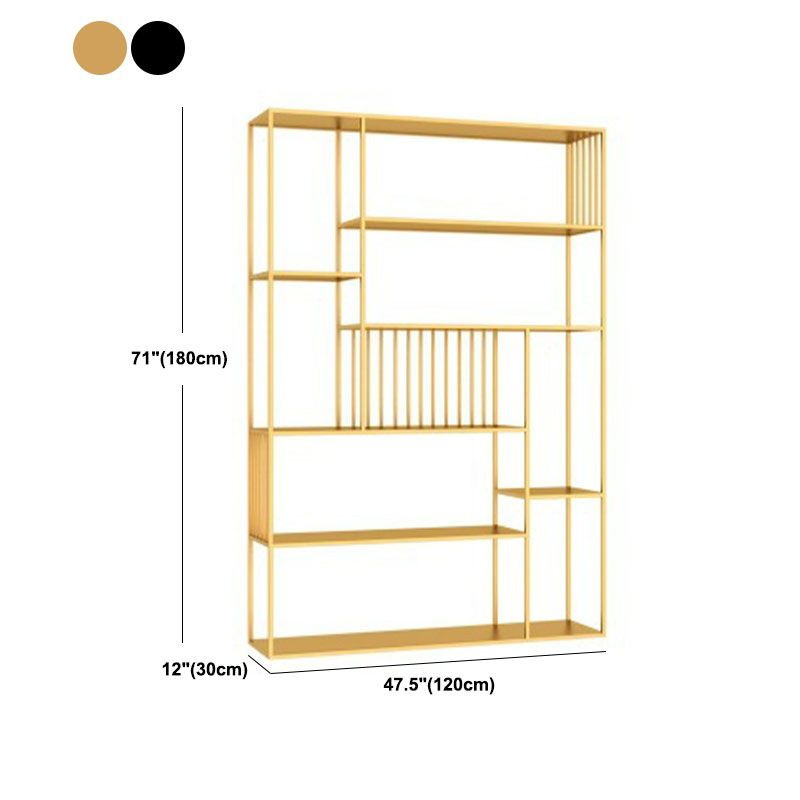 Libreria moderna in metallo etagere libreria a ripiana aperta in brunale-70,8 "h x 11,8" w