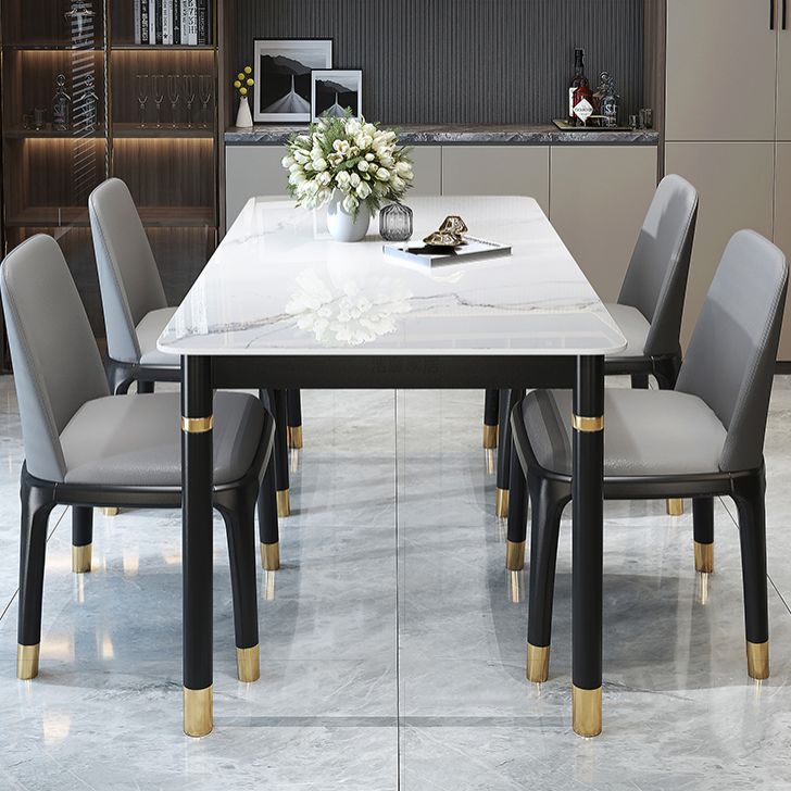 Solid Wood Modern Rectangle Dining Table Sintered Stone Table for Dining Room and Kitchen Clearhalo ' dining_table' 'Dining Tables & Seating' 'Dining Tables' 'furn' 'furn_dining_table' 'Furniture' 'furniture_dining_table' 'Kitchen & Dining Furniture' 'kitchen&dining_furn' 'kitchen' 'kitchen_dining_table' 1200x1200_dc7ed619-b62a-4e87-bbf3-9e4a7a057c8c