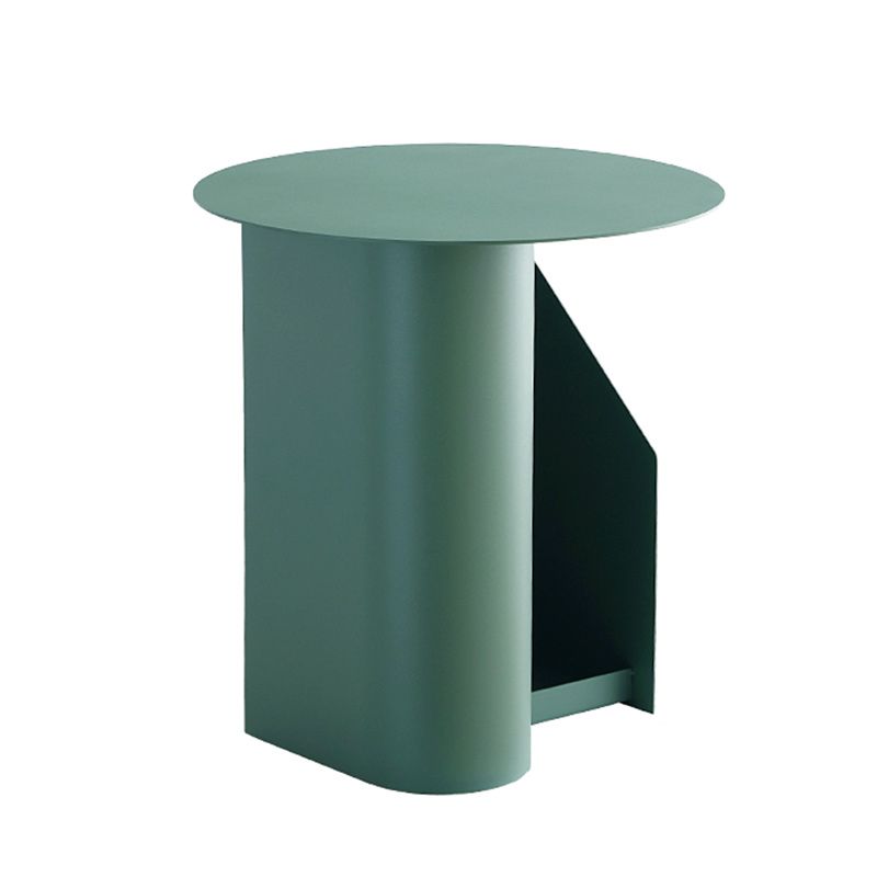 Contemporary Corner Table Round Side Table with Metal Shelves Clearhalo 'Coffee & Accent Tables' 'End & Side Tables' 'end_side_tables' 'furn' 'furn_end_side_tables' 'Furniture' 'Living Room Furniture' 1200x1200_dc7fa44a-908f-4a80-88ff-d0ee5526e1c1