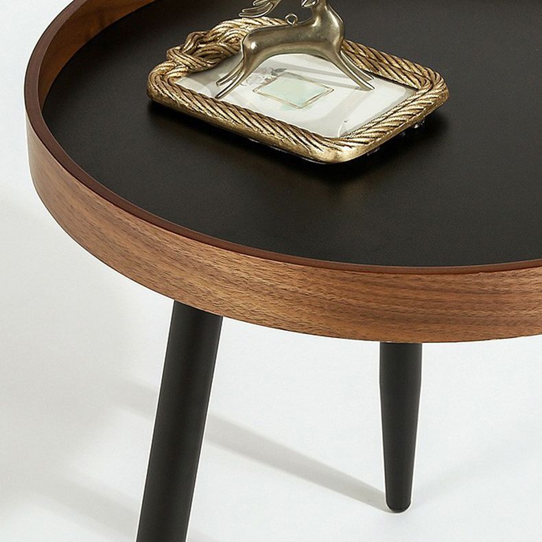 Scandinavian Sofa Side Accent Table Wooden Round Side End Table