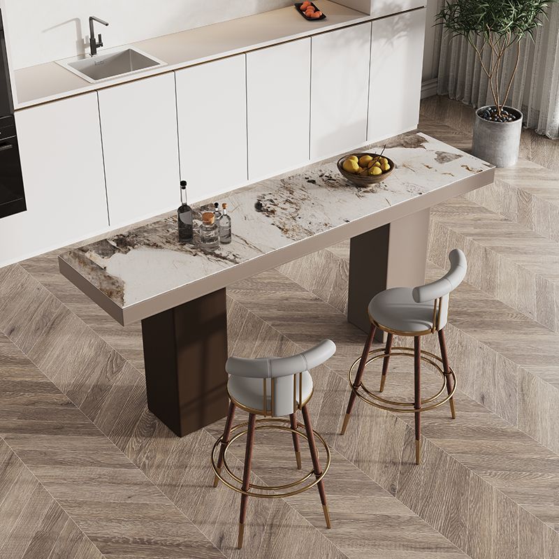 Tavolo da pranzo moderno bar rettangolo di pietra tavolo da bar per soggiorno