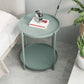 Nordic Round Metal Storage End Table 16.54" x 16.54" x 20.47" Sofa Side Table Clearhalo 'Coffee & Accent Tables' 'End & Side Tables' 'end_side_table' 'Furniture' 'furniture_end_side_table' 'Living Room Furniture' 1200x1200_dc83311a-0b56-45d5-a1dd-7af08a91c28f
