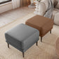 Square Footstools Genuine Leather Foot Stool , 15.6 Inch Width Clearhalo 'furn' 'furn_ottomans_poufs' 'Furniture' 'Living Room Furniture' 'Ottomans & Poufs' 'ottomans_poufs' 1200x1200_dc851bea-c60b-4dd2-b71e-495a84357037