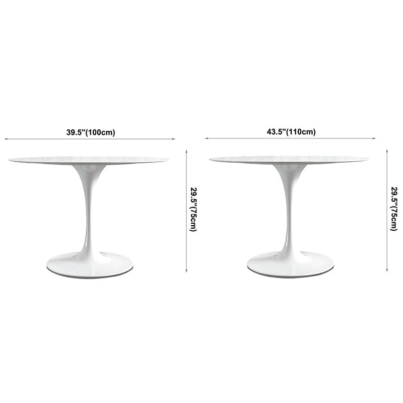 Modern Round Dining Room Table Sintered Stone Dining Table with Tulip Base Clearhalo ' dining_table' 'Dining Tables & Seating' 'Dining Tables' 'furn' 'furn_dining_table' 'Furniture' 'furniture_dining_table' 'Kitchen & Dining Furniture' 'kitchen&dining_furn' 'kitchen' 'kitchen_dining_table' 1200x1200_dc858298-409c-44c9-b19e-eb2a11494b87