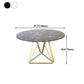 Table à manger de luxe traditionnelle Table ronde en marbre artificiel pour la maison