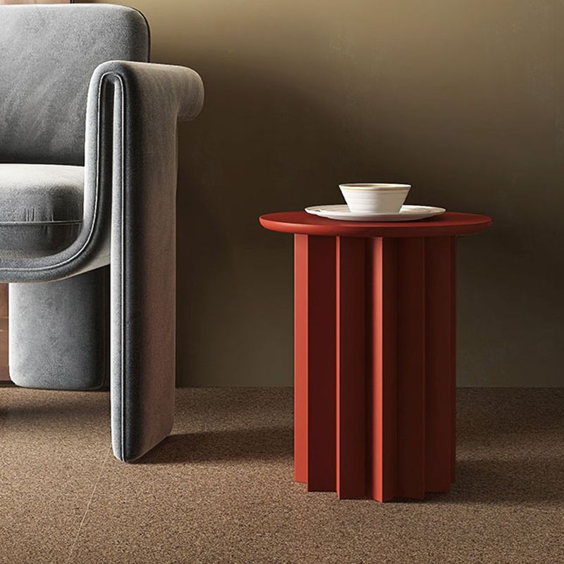 Tableau latérale en bois massif rond scandinave rond