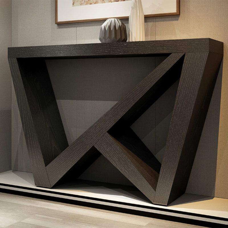 Tavolo da console in legno da 12 "W tavolo da accento moderno di metà secolo per Hall