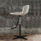 Industrial Armless Counter Stool Leather Adjustable Height Bar Stool for Indoor