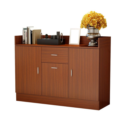 Armoire de rangement moderne du milieu du siècle armoire à accent carré avec tiroir