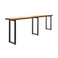 Modern Wood Pub Table with Rectangle Table Top Black Trestle Table with 42-inch Height Clearhalo 'Bar Furniture' 'Bar Tables' 'bar_tables' 'furn' 'furn_bar_tables' 'Furniture' 'furniture_bar_tables' 'Kitchen & Dining Furniture' 1200x1200_dc89aca2-2a5c-47a1-9d4c-9778ee1933d7