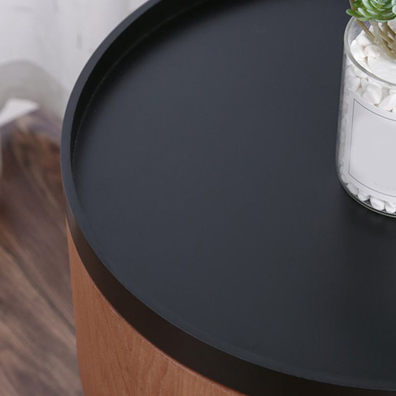 3/4 Legs Base Design Round Metal/wood Table Modern Style Coffee Table