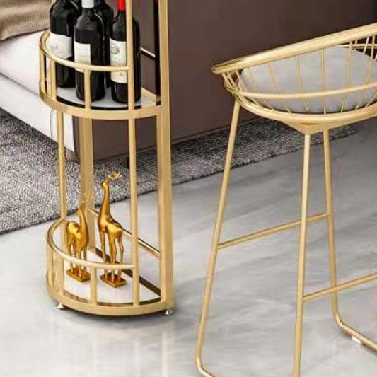 Faux Marble Top Bar Table Specialty Contemporary Style Pub Table for Breakroom