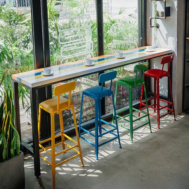 Rectangle Modern Bar Height Table Trestle Wood Counter Table for Coffee Shop Clearhalo 'Bar Furniture' 'Bar Tables' 'bar_tables' 'furn' 'furn_bar_tables' 'Furniture' 'furniture_bar_tables' 'Kitchen & Dining Furniture' 1200x1200_dc8cbeab-2622-4fe4-b70a-f6d4fd4660a1