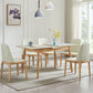 Minimalist Rectangle Shape White Dining Set Sintered Stone Standard Dining Set for Kitchen Clearhalo 'Dining Room Sets' 'Dining Tables & Seating' 'dining_room_set' 'furn' 'furn_dining_room_set' 'Furniture' 'furniture_dining_room_set' 'Kitchen & Dining Furniture' 'kitchen&dining_furn' 'kitchen' 1200x1200_dc8e5384-733b-4d79-be5f-fd6d0643d206