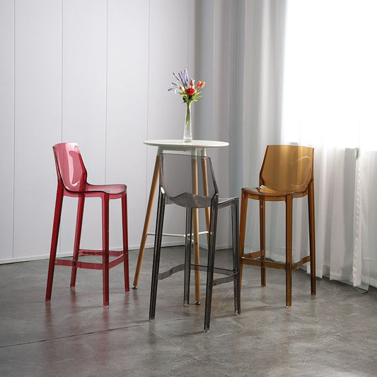 Industrial Armless Low Back Stool Acrylic Bar Stool for Living Room Clearhalo 'Bar Furniture' 'Bar Stools' 'bar_stools' 'furn' 'furn_bar_stools' 'Furniture' 'Kitchen & Dining Furniture' 1200x1200_dc8f66d3-14ca-45f1-8465-b5df39d41077