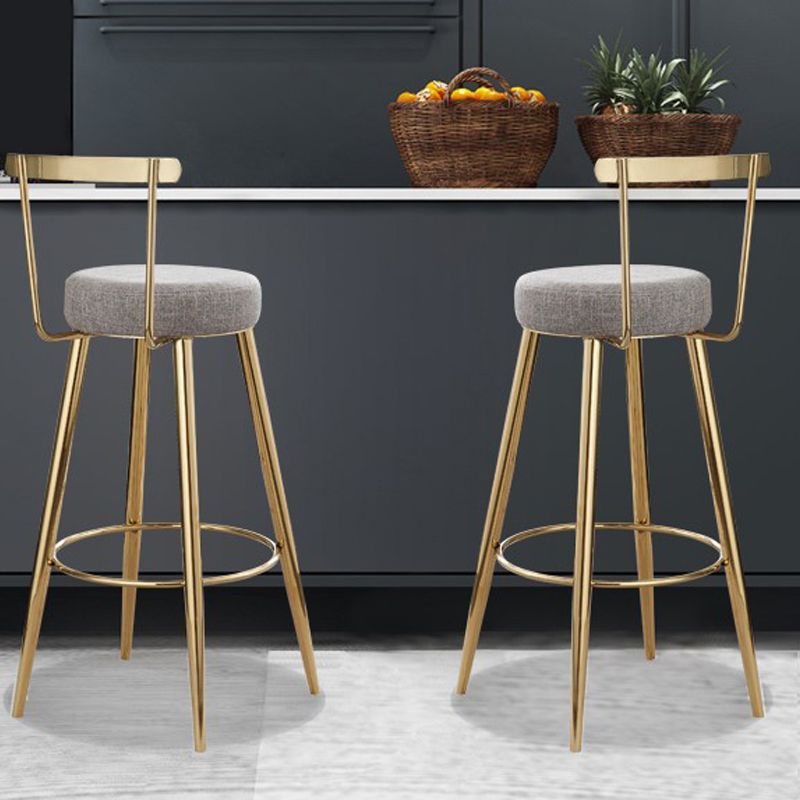 Indoor Scandinavian Counter Chair Round Upholstered Counter Height Stool Clearhalo 'Bar Furniture' 'Bar Stools' 'bar_stools' 'furn' 'furn_bar_stools' 'Furniture' 'Kitchen & Dining Furniture' 1200x1200_dc9006b0-24fa-4c42-9e56-8b2dc7b3e1a6