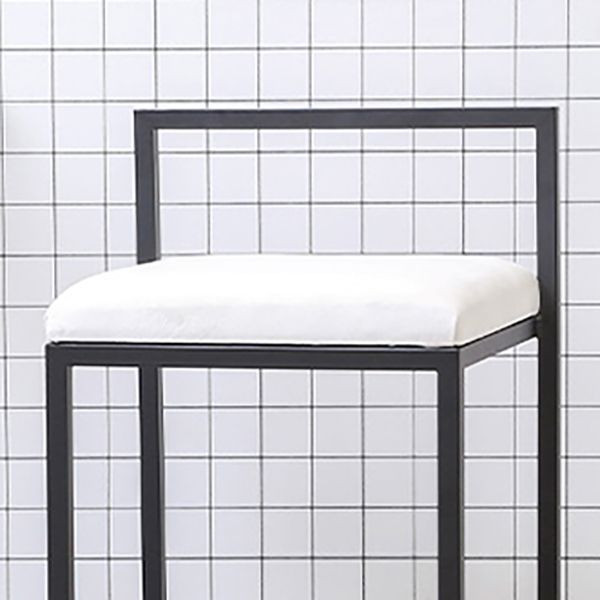 Indoor Modern Upholstered Counter Height Stool Footrest Low Back Bar Stool
