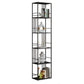 Metal Glam Bookshelf Standard Open Back Bookcase with Shelves