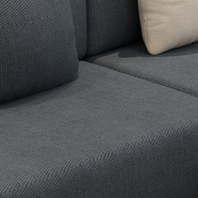 146.46"L x 70.87"W x 29.53"H Contemporary Fabric Square Arm Sectionals Clearhalo 'furn' 'furn_sectionals' 'Furniture' 'furniture_sectionals' 'kitchen' 'kitchen_sectionals' 'Living Room Furniture' 'Sectionals' 1200x1200_dc95b0ff-2e06-445a-b2f0-cf1661a20666