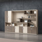 Engineered Wood File Cabinet Contemporary Vertical Cabinet with Storage
