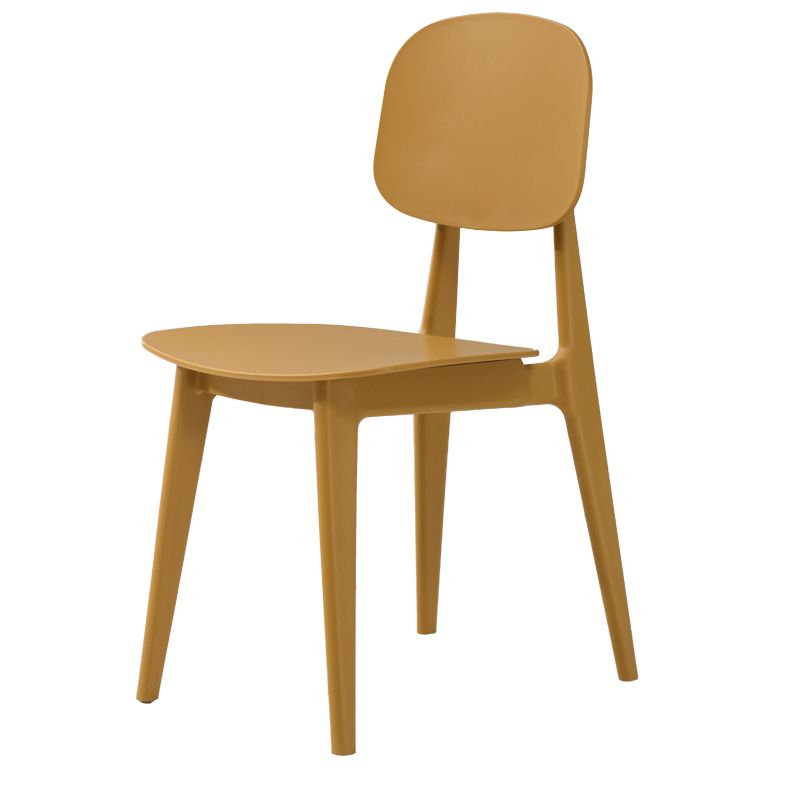 Matte Finish Plastic Dining Side Chair Stackable Open Back Dining Chair Clearhalo ' kitchen&dining_furn' 'Dining Chairs' 'Dining Tables & Seating' 'dining_chair' 'furn' 'furn_dining_chair' 'Furniture' 'furniture_dining_chair' 'Kitchen & Dining Furniture' 'kitchen' 1200x1200_dc9a692b-3146-42f8-8782-cc99451707ac