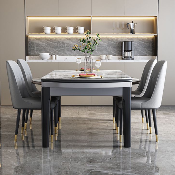 センターストーンダイニングテーブルセット7ピースキッチン用ダイニングセット