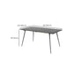 Dining Room Dinner Kitchen Table Black Frame Solid Wood Dining Table Clearhalo 'Dining Tables & Seating' 'Dining Tables' 'dining_table' 'furn' 'furn_dining_table' 'Furniture' 'Kitchen & Dining Furniture' 1200x1200_dc9ade52-9953-4fdc-b7da-9e4736f90c5a