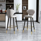 Nordic Glam Style Bar-stool PU Leather Counter Bar Stool with Metal Legs Clearhalo 'Bar Furniture' 'Bar Stools' 'bar_stools' 'furn' 'furn_bar_stools' 'Furniture' 'furniture_bar_stools' 'Kitchen & Dining Furniture' 1200x1200_dc9b4139-dab4-4747-a2ab-0d99f41e89ab
