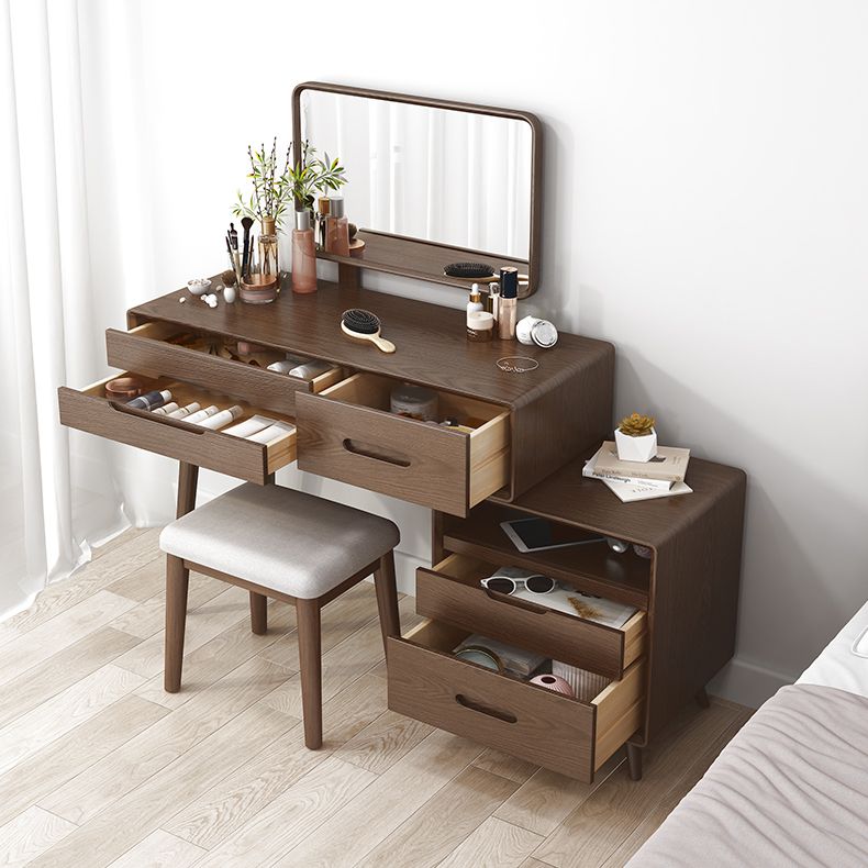 Trucco in legno massiccio vanity da scrivania per il trucco vanity set di vanity con cassetto