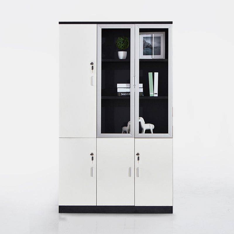 Cabinetti di file tradizionali Gabinet verticale in legno massiccio con ufficio chiave di blocco