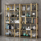 Modern Style Bookcase Gold Frame Metal Open Back Bookshelf for Home Office Clearhalo 'Bookcases' 'furn' 'furn_bookcases' 'Furniture' 'Office Furniture' 1200x1200_dca00277-ea0d-444d-8fd0-0a9cb8cfdbbd