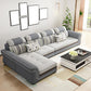Contemporary Cushion Back Sofa and Chaise Living Room L-Shape Sectional Clearhalo 'Furniture' 'furniture_sectionals' 'kitchen' 'kitchen_sectionals' 'Living Room Furniture' 'Sectionals' 1200x1200_dca2e847-83f9-41bc-b8e3-f96a8b8e5f0a