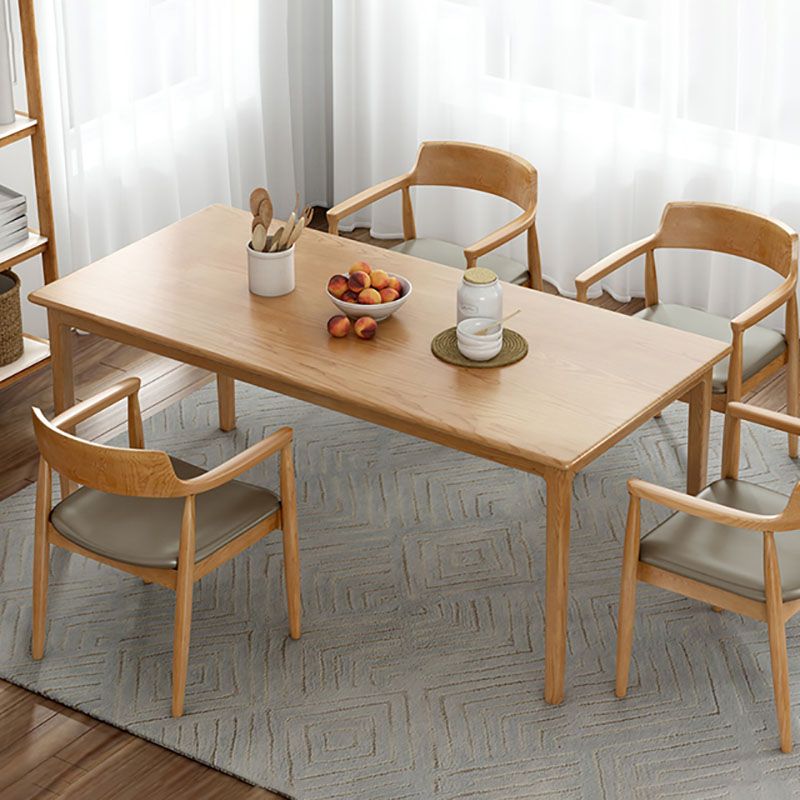 Rectangle Dining Site Table Pine Solid Wood Dining Room Furniture Clearhalo 'Dining Tables & Seating' 'Dining Tables' 'dining_table' 'furn' 'furn_dining_table' 'Furniture' 'Kitchen & Dining Furniture' 1200x1200_dca4e9e9-bdce-4a0b-8fa1-d603725f4b16